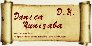 Danica Munižaba vizit kartica